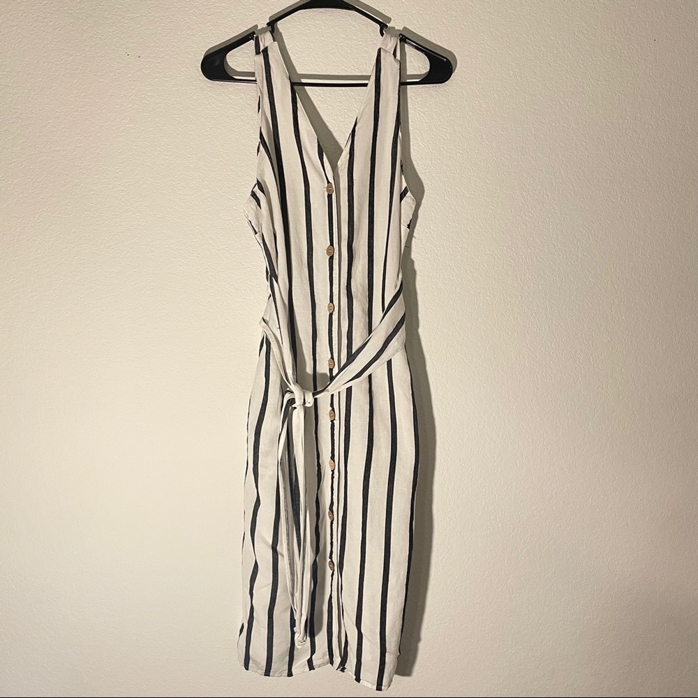 *Love Tree* Sm Dress with Black & White Stripes